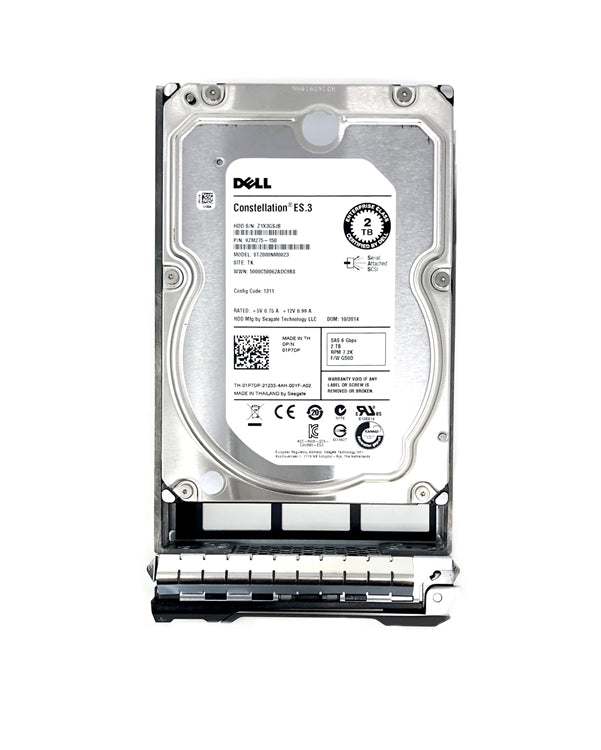 Brand New Dell 0R755K R755K 2TB 7.2K SAS 6GBPS 3.5" HDD FREE SHIPPING ANYWHERE