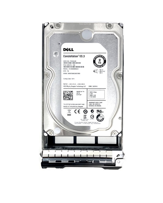 Brand New Dell 0R755K R755K 2TB 7.2K SAS 6GBPS 3.5" HDD FREE SHIPPING ANYWHERE