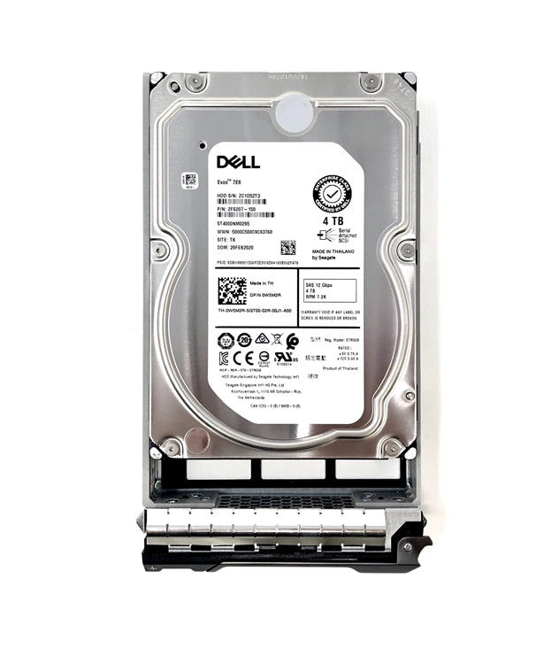 Brand New DELL 0YXG4K YXG4K 1V4207-150 4TB 7.2K SAS 12G 3.5” HDD FREE SHIPPING ANYWHERE