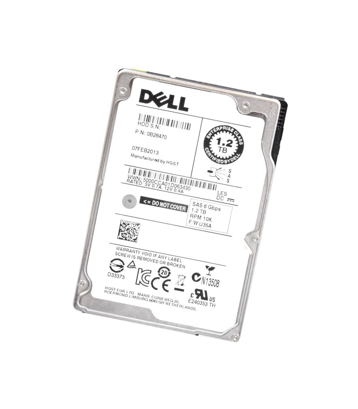 Brand New Dell 0RMCP3 RMCP3 1DA200-150 T6TWN 0T6TWN 0B28470 1.2TB 10K SAS 6GBPS 2.5" HDD FREE SHIPPING ANYWHERE