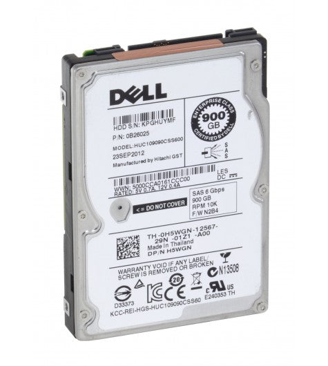 Brand New Dell H5WGN 0B26025 900GB 10K SAS 6GBPS 2.5" HDD FREE SHIPPING ANYWHERE