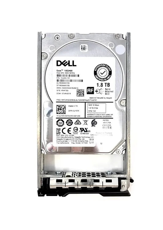 Brand New DELL 0RVDCJ 1XZ231-150 1.8TB 10K 12G SAS 2.5'' 512e Hard Drive. Free shipping anywhere