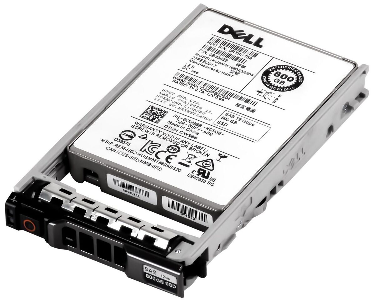 Brand New DELL 0TC2MH 00TC2MH SDFCP91DAA01 CW988 0CW988 0B33452 800GB SSD 2.5 SAS 12G MLC FREE SHIPPING ANYWHERE