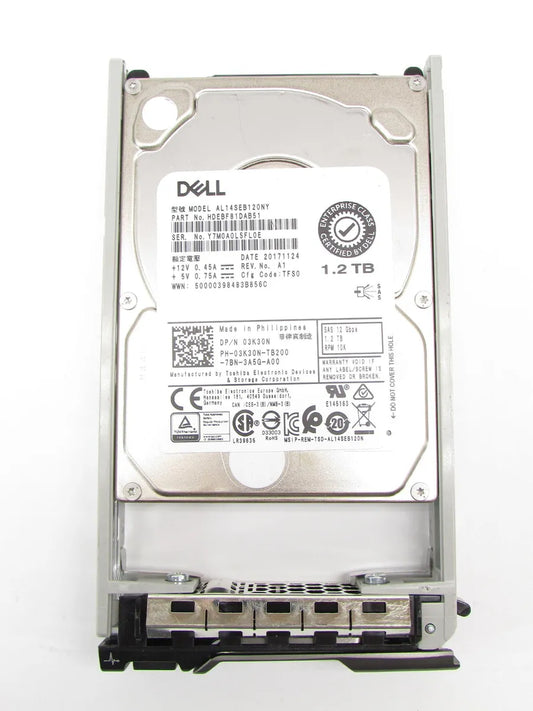 Brand New Dell 03K30N HDEBF81DAB51 1.2TB 10K RPM 12Gbps 2.5" SAS HDD FREE SHIPPING ANYWHERE