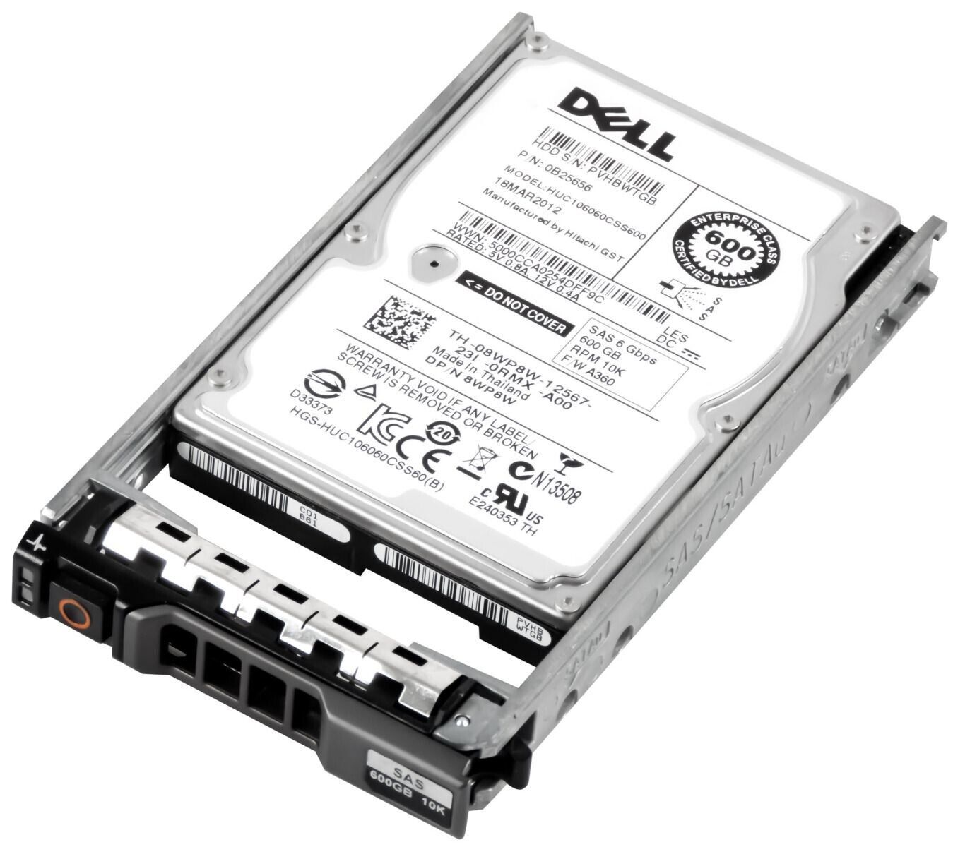 Brand New Dell 8WP8W 0B25656 600GB 10K SAS 6GBPS 2.5" HDD FREE SHIPPING ANYWHERE